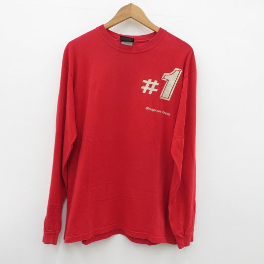 VINTAGE衣料 | ヴィンテージイリョウ Snap-on 長袖Ｔシャツ レッド サイズ：M【瀬戸大橋店】