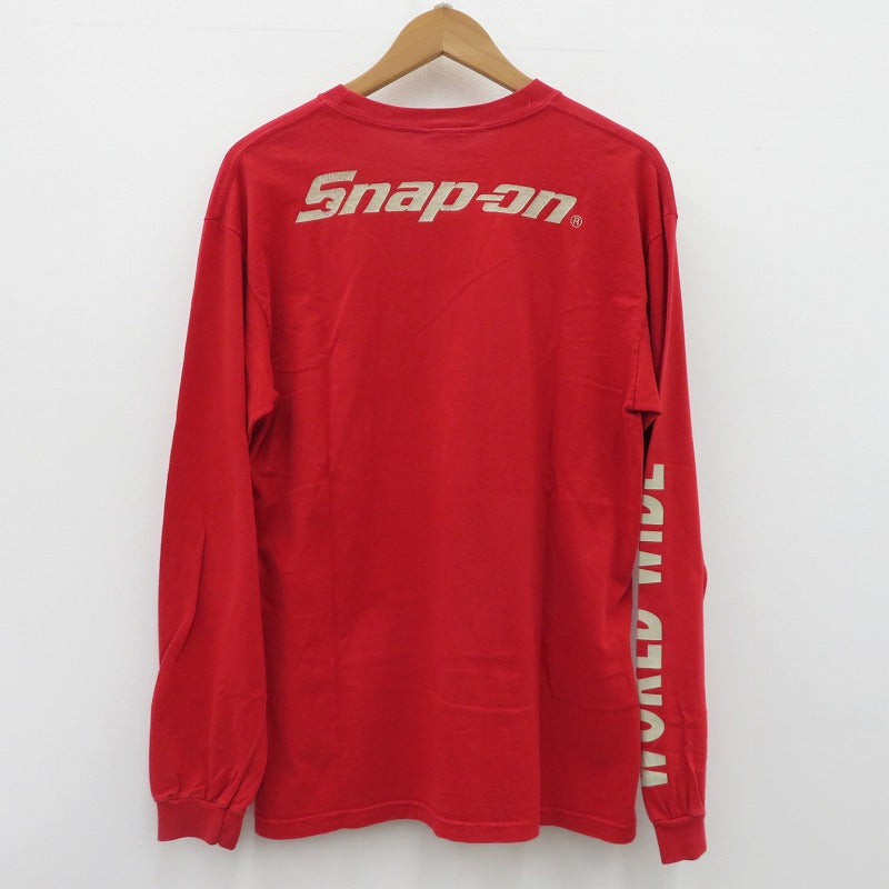 VINTAGE衣料 | ヴィンテージイリョウ Snap-on 長袖Ｔシャツ レッド サイズ：M【瀬戸大橋店】