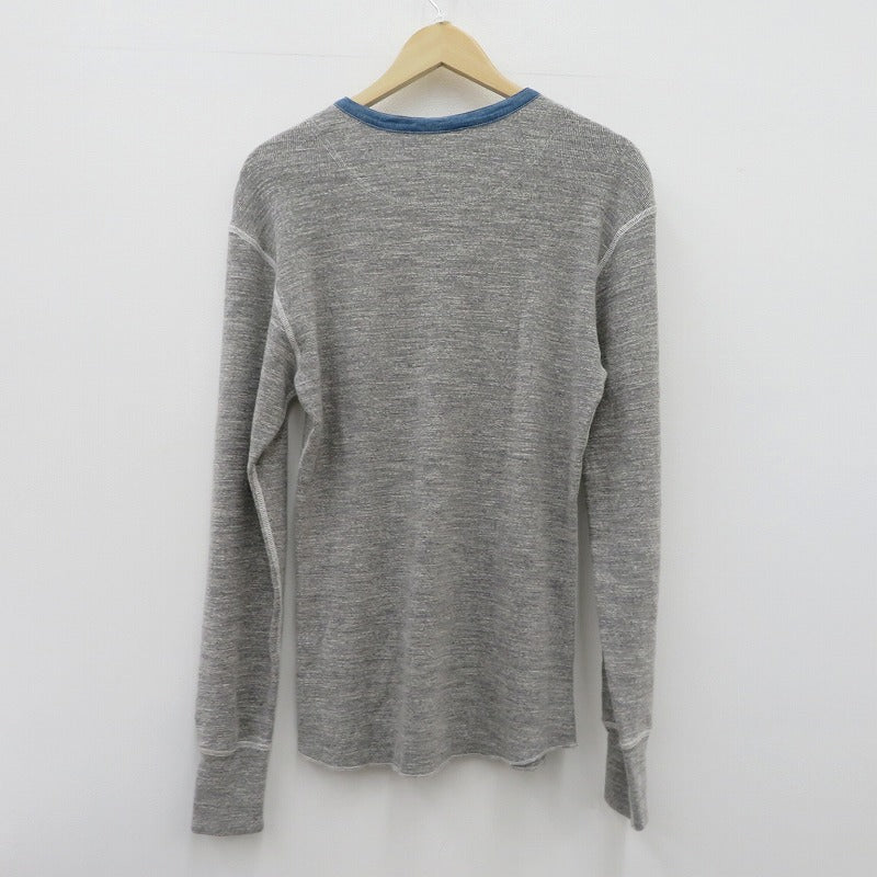 FULL COUNT | フルカウント ヘンリーネックロンT 25周年モデル 長袖Ｔシャツ 5963EX グレー サイズ：42【瀬戸大橋店】