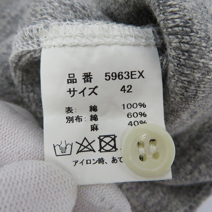 FULL COUNT | フルカウント ヘンリーネックロンT 25周年モデル 長袖Ｔシャツ 5963EX グレー サイズ：42【瀬戸大橋店】
