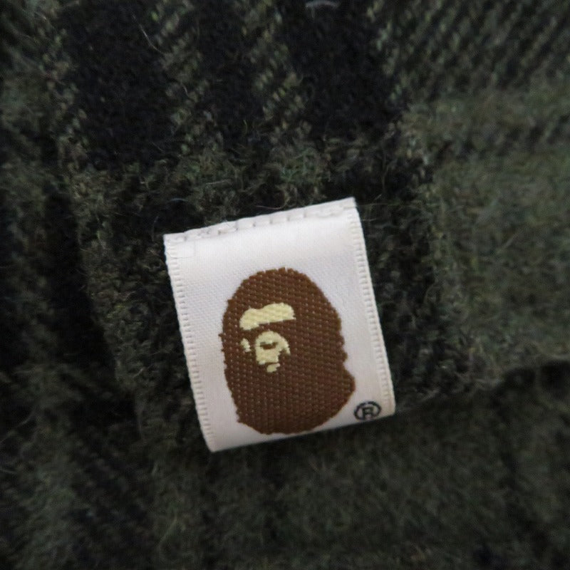 A BATHING APE | アベイシングエイプ 長袖シャツ カーキ サイズ：M【瀬戸大橋店】