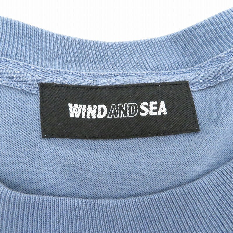 WIND AND SEA | ウィンダンシーウインダンシー PALM TREE 半袖Ｔシャツ ブルー サイズ：XL【瀬戸大橋店】