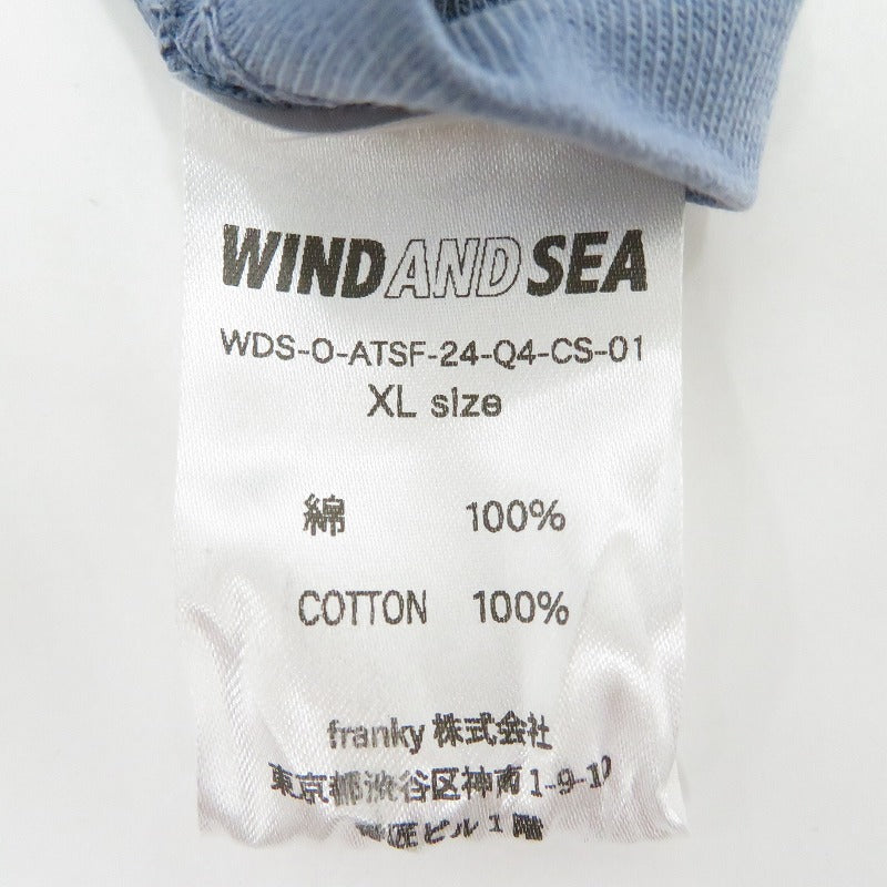 WIND AND SEA | ウィンダンシーウインダンシー PALM TREE 半袖Ｔシャツ ブルー サイズ：XL【瀬戸大橋店】