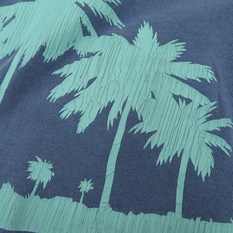 WIND AND SEA | ウィンダンシーウインダンシー PALM TREE 半袖Ｔシャツ ブルー サイズ：XL【瀬戸大橋店】