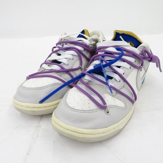NIKE | ナイキ ×Off-White Dunk Low 1 of 50 'Lot.48' スニーカー DM1602-107 ダンク グレー 27.5cm【瀬戸大橋店】