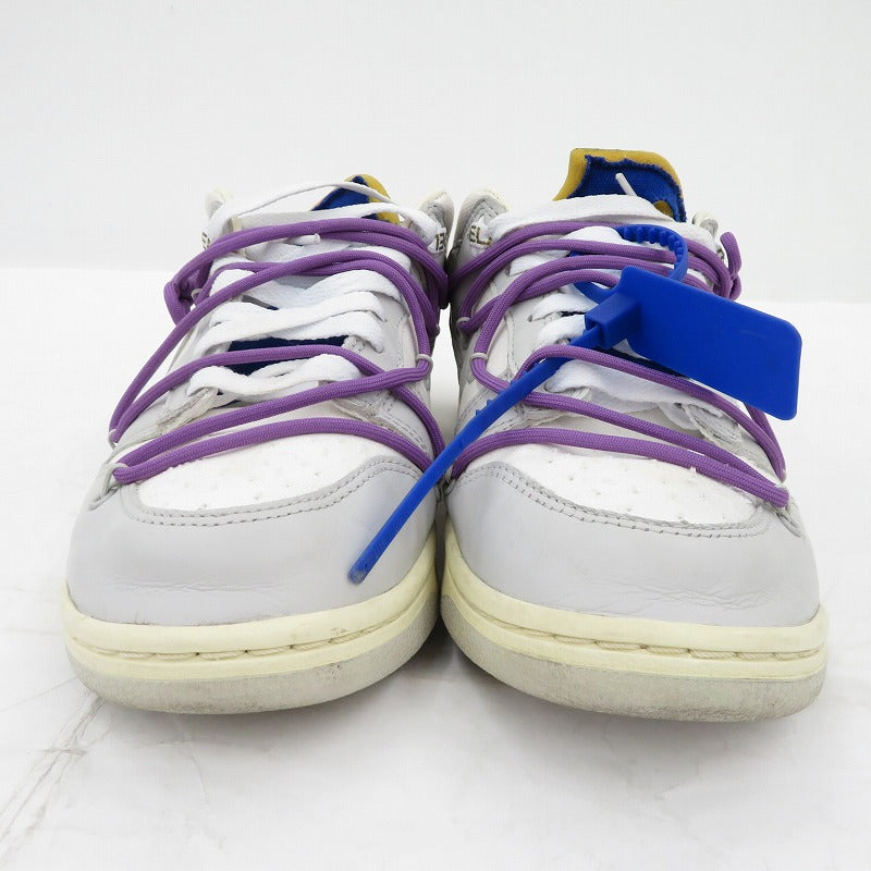NIKE | ナイキ ×Off-White Dunk Low 1 of 50 'Lot.48' スニーカー DM1602-107 ダンク グレー 27.5cm【瀬戸大橋店】