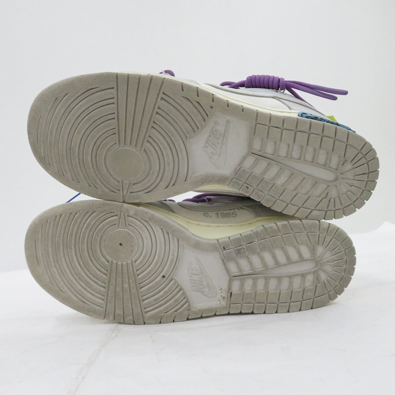NIKE | ナイキ ×Off-White Dunk Low 1 of 50 'Lot.48' スニーカー DM1602-107 ダンク グレー 27.5cm【瀬戸大橋店】