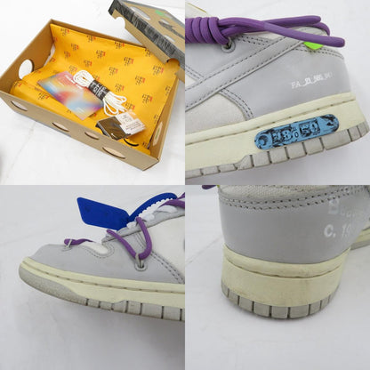 NIKE | ナイキ ×Off-White Dunk Low 1 of 50 'Lot.48' スニーカー DM1602-107 ダンク グレー 27.5cm【瀬戸大橋店】