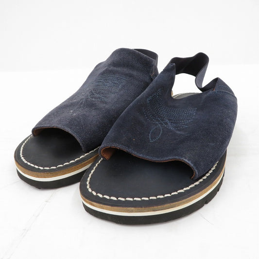 EARLE/別注バックハンドレザーサンダル サンダル ダークネイビー 25.5cm【瀬戸大橋店】