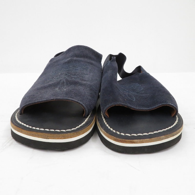 EARLE/別注バックハンドレザーサンダル サンダル ダークネイビー 25.5cm【瀬戸大橋店】