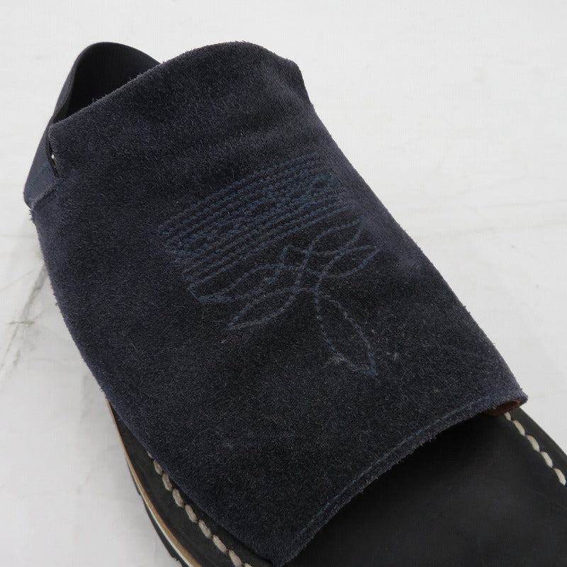 EARLE/別注バックハンドレザーサンダル サンダル ダークネイビー 25.5cm【瀬戸大橋店】