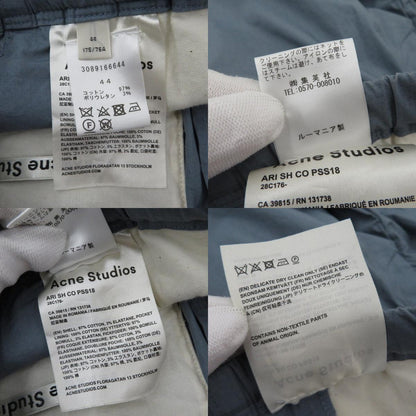 ACNE STUDIOS | アクネストゥディオズ ショートパンツ ARI SH CO PSS18 ブルー サイズ：44【瀬戸大橋店】