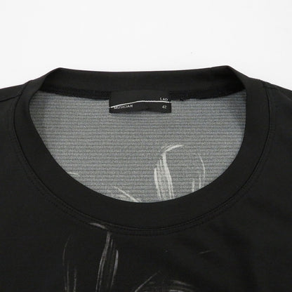 LAD MUSICIAN | ラッドミュージシャン Oil Painting Flower Big T-Shirt 半袖Ｔシャツ ブラック サイズ：42【瀬戸大橋店】