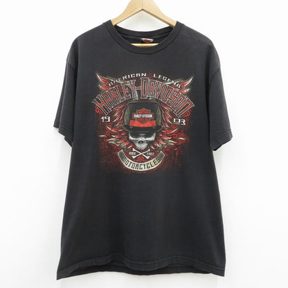HARLEY-DAVIDSON | ハーレーダビットソン 半袖Ｔシャツ ブラック サイズ：L【瀬戸大橋店】