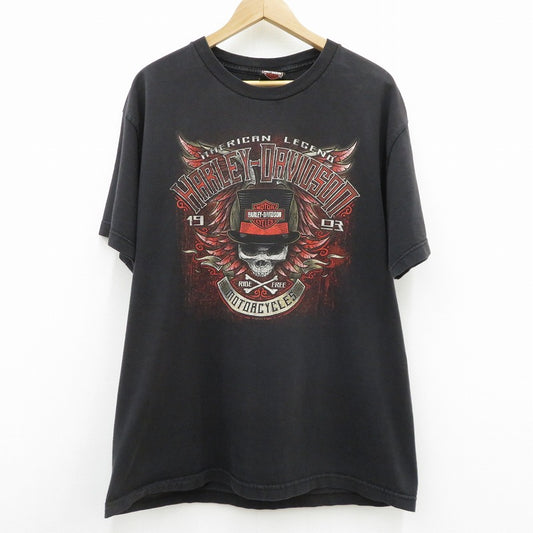 HARLEY-DAVIDSON | ハーレーダビットソン 半袖Ｔシャツ ブラック サイズ：L【瀬戸大橋店】