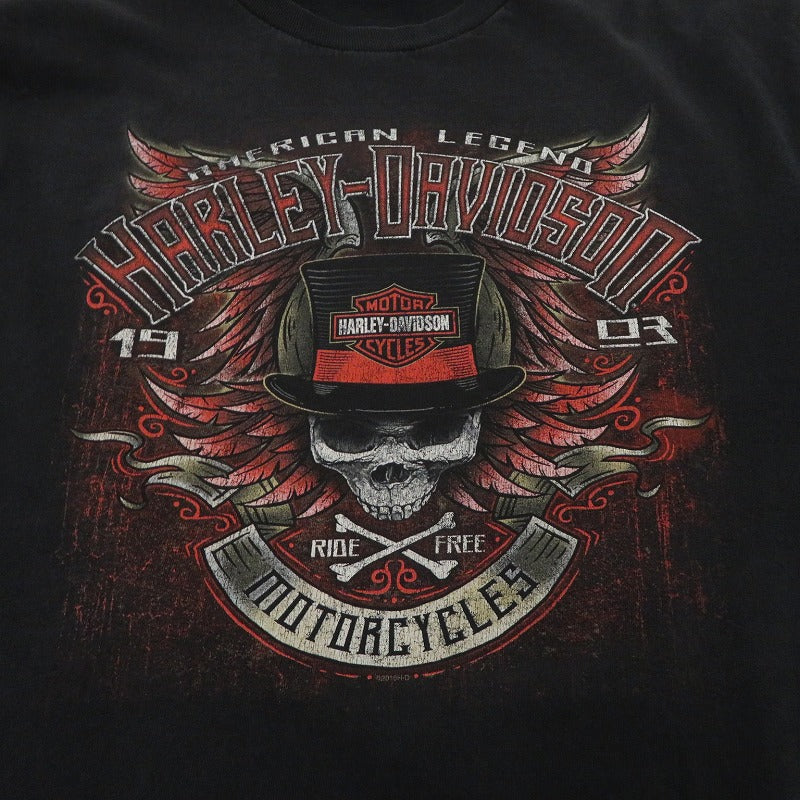 HARLEY-DAVIDSON | ハーレーダビットソン 半袖Ｔシャツ ブラック サイズ：L【瀬戸大橋店】