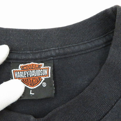 HARLEY-DAVIDSON | ハーレーダビットソン 3Dエンブレム製 半袖Ｔシャツ ブラック サイズ：L【瀬戸大橋店】