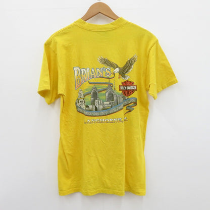 HARLEY-DAVIDSON | ハーレーダビットソン フレイム 半袖Ｔシャツ イエロー サイズ：L【瀬戸大橋店】