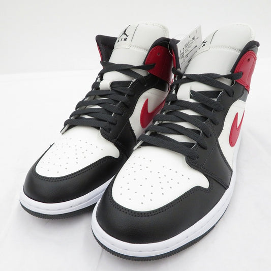 NIKE | ナイキ WMNS AJ1 Mid 'White/Gym Red' スニーカー BQ6472-160 エアジョーダン レッド 28cm【瀬戸大橋店】