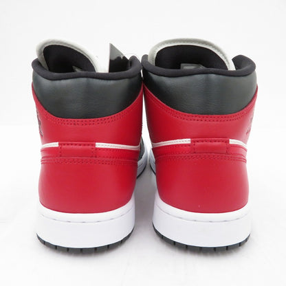 NIKE | ナイキ WMNS AJ1 Mid 'White/Gym Red' スニーカー BQ6472-160 エアジョーダン レッド 28cm【瀬戸大橋店】