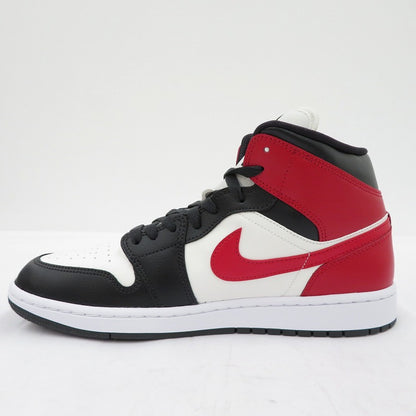 NIKE | ナイキ WMNS AJ1 Mid 'White/Gym Red' スニーカー BQ6472-160 エアジョーダン レッド 28cm【瀬戸大橋店】