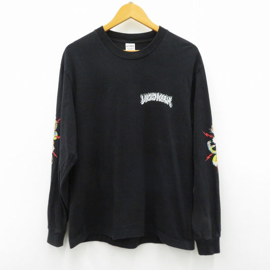 WACKOMARIA | ワコマリア WASHED HEAVY WEIGHT CREW NECK LS T-SHIRT 長袖Ｔシャツ 25FW-WMT-LT02 ブラック サイズ：S【瀬戸大橋店】