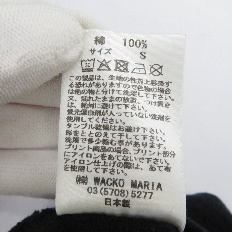 WACKOMARIA | ワコマリア WASHED HEAVY WEIGHT CREW NECK LS T-SHIRT 長袖Ｔシャツ 25FW-WMT-LT02 ブラック サイズ：S【瀬戸大橋店】