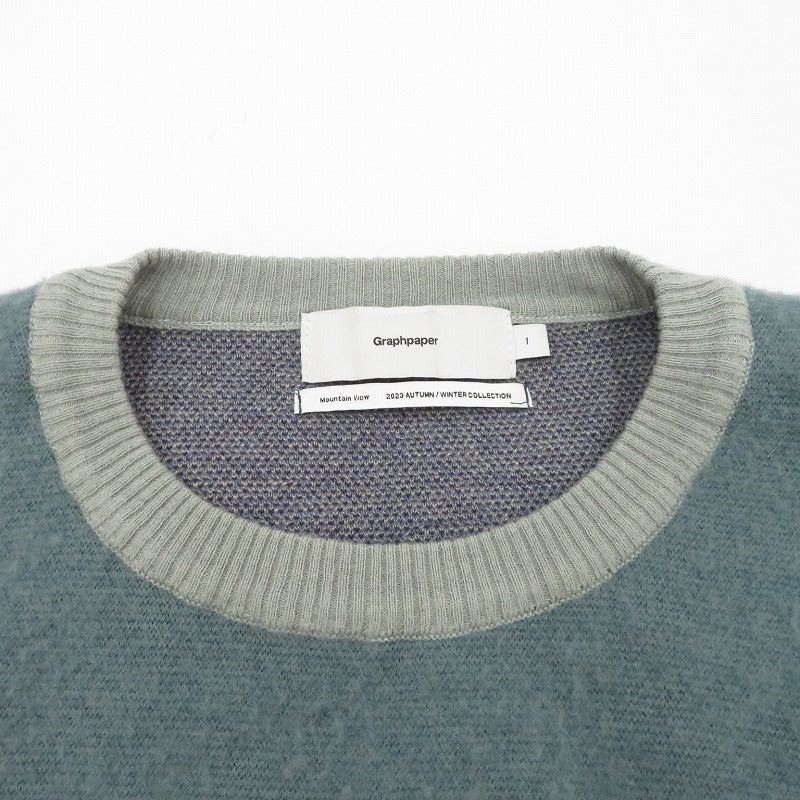 Graphpaper | グラフペーパー Jacquard Crew Neck ニット マルチカラー サイズ：1【瀬戸大橋店】