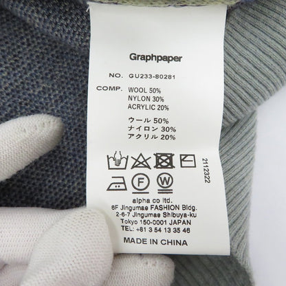 Graphpaper | グラフペーパー Jacquard Crew Neck ニット マルチカラー サイズ：1【瀬戸大橋店】