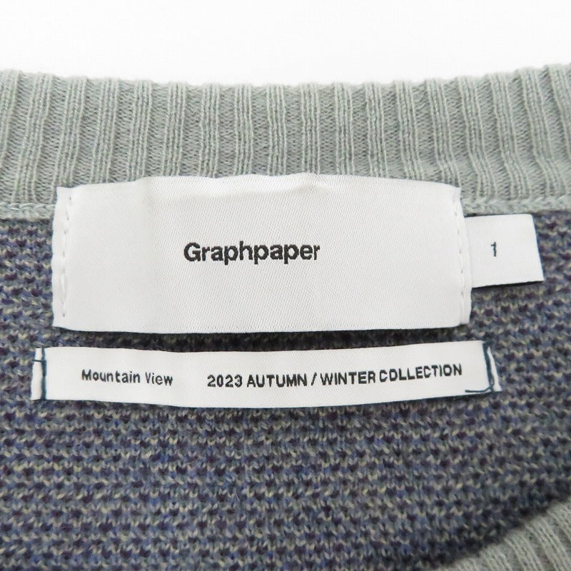 Graphpaper | グラフペーパー Jacquard Crew Neck ニット マルチカラー サイズ：1【瀬戸大橋店】