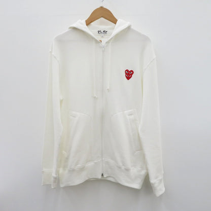 PLAY COMME des GARCONS | プレイコムデギャルソン パーカー AX-T294 ホワイト サイズ：L【瀬戸大橋店】