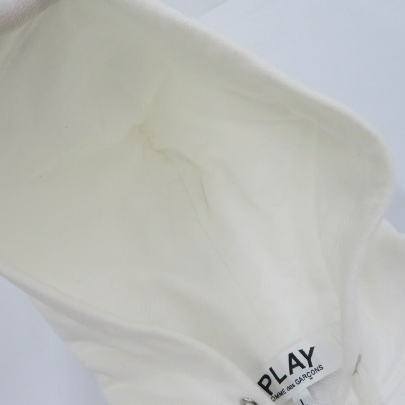 PLAY COMME des GARCONS | プレイコムデギャルソン パーカー AX-T294 ホワイト サイズ：L【瀬戸大橋店】