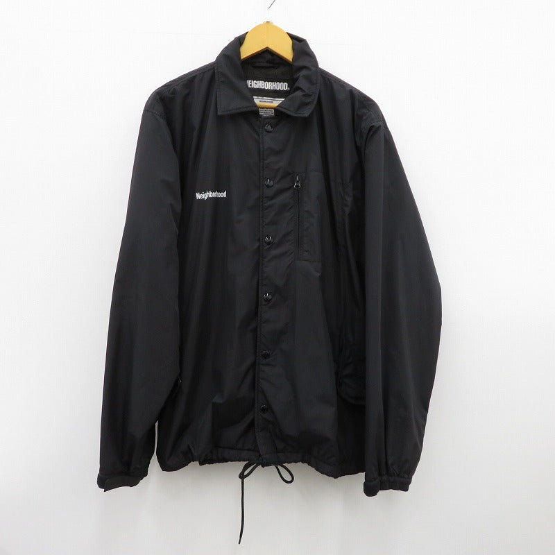 NEIGHBORHOOD | ネイバーフッド ID/NE-JKT その他アウター 182TSNH-JKM14 コーチジャケット ブラック サイズ：L【瀬戸大橋店】