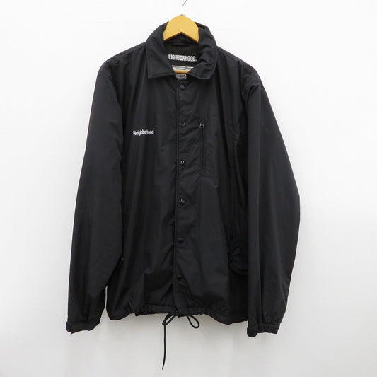 NEIGHBORHOOD | ネイバーフッド ID/NE-JKT その他アウター 182TSNH-JKM14 コーチジャケット ブラック サイズ：L【瀬戸大橋店】