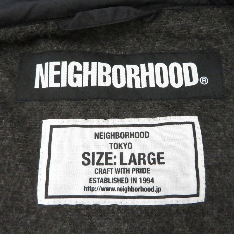 NEIGHBORHOOD | ネイバーフッド ID/NE-JKT その他アウター 182TSNH-JKM14 コーチジャケット ブラック サイズ：L【瀬戸大橋店】