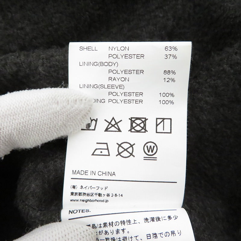 NEIGHBORHOOD | ネイバーフッド ID/NE-JKT その他アウター 182TSNH-JKM14 コーチジャケット ブラック サイズ：L【瀬戸大橋店】