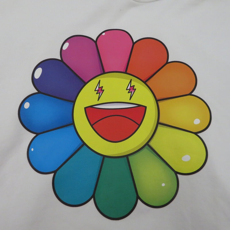 J Balvin×Takashi Murakami パーカー ホワイト サイズ：XL【瀬戸大橋店】
