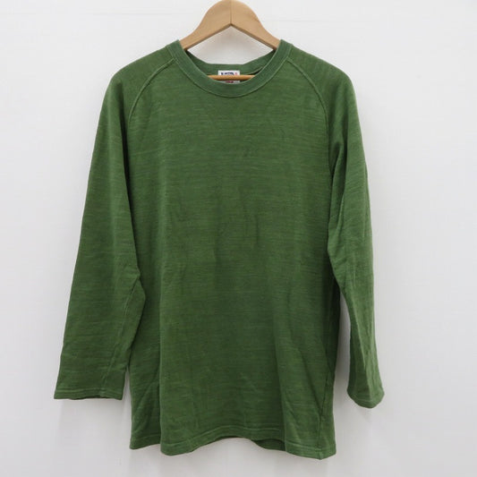 PHERROWS | フェローズ HEAVYWEIGHT WAFFLE LONGSLEEVE T-SHIRT 長袖Ｔシャツ カーキ サイズ：38【瀬戸大橋店】