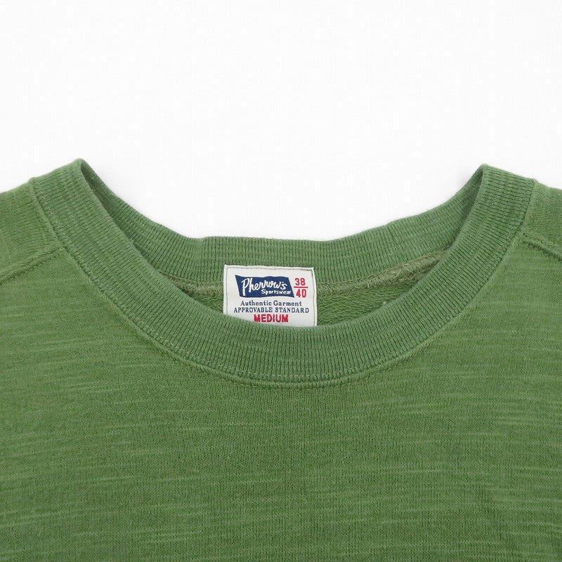 PHERROWS | フェローズ HEAVYWEIGHT WAFFLE LONGSLEEVE T-SHIRT 長袖Ｔシャツ カーキ サイズ：38【瀬戸大橋店】