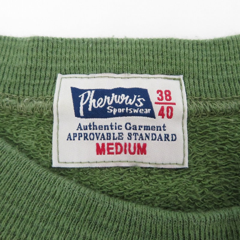 PHERROWS | フェローズ HEAVYWEIGHT WAFFLE LONGSLEEVE T-SHIRT 長袖Ｔシャツ カーキ サイズ：38【瀬戸大橋店】