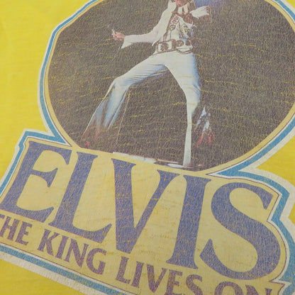 VINTAGE衣料 | ヴィンテージイリョウ Elvis Presley 半袖Ｔシャツ イエロー サイズ：L【瀬戸大橋店】