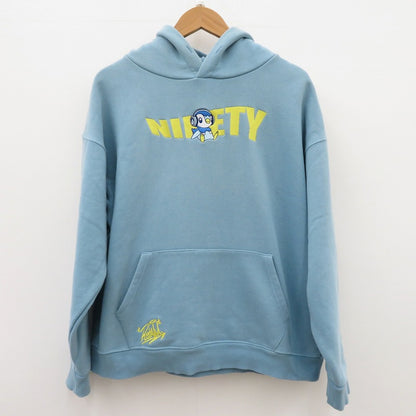 POCHAMA × 9090 Hoodie パーカー ブルー サイズ：L【瀬戸大橋店】