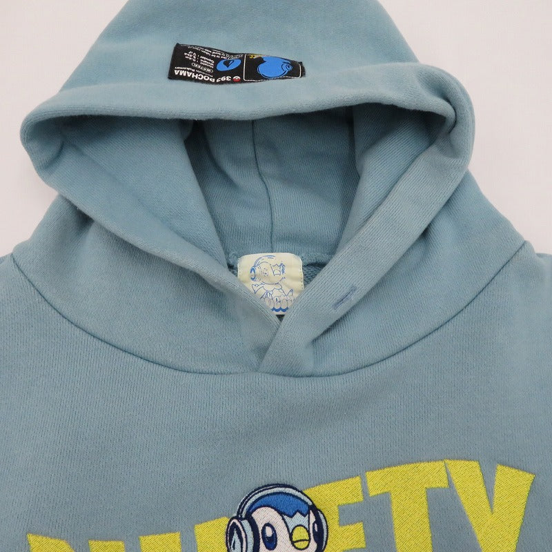 POCHAMA × 9090 Hoodie パーカー ブルー サイズ：L【瀬戸大橋店】