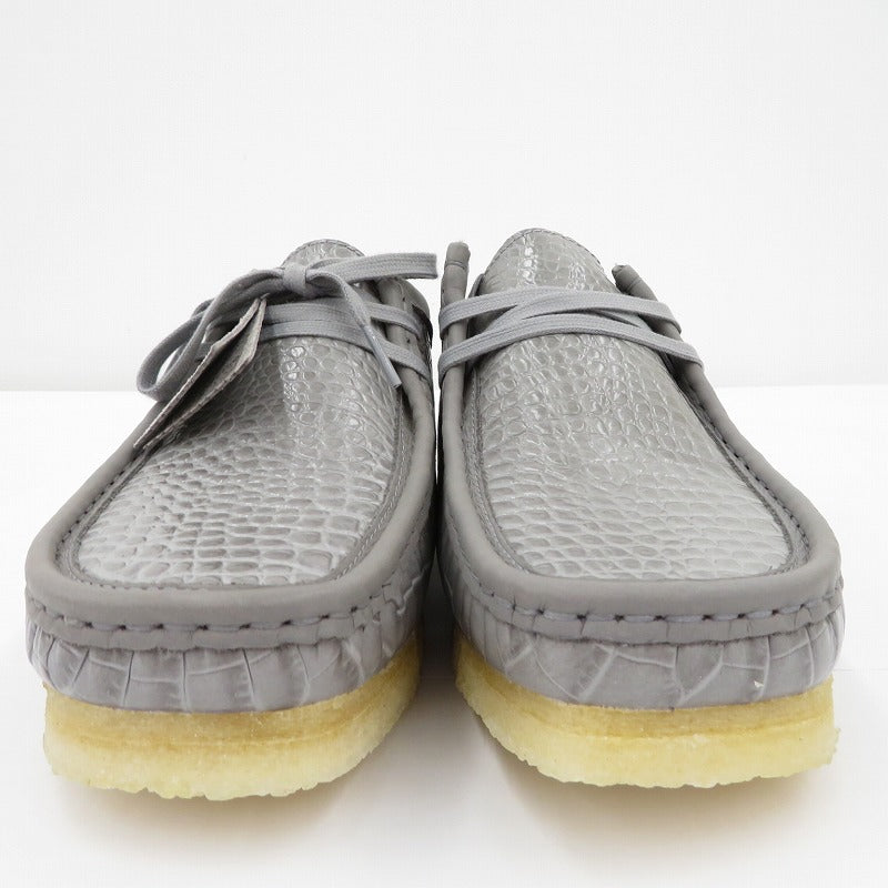 Clarks | クラークス Wallabee Grey Croc その他靴 26176573 7085 レザーシューズ グレー 26.5cm【瀬戸大橋店】