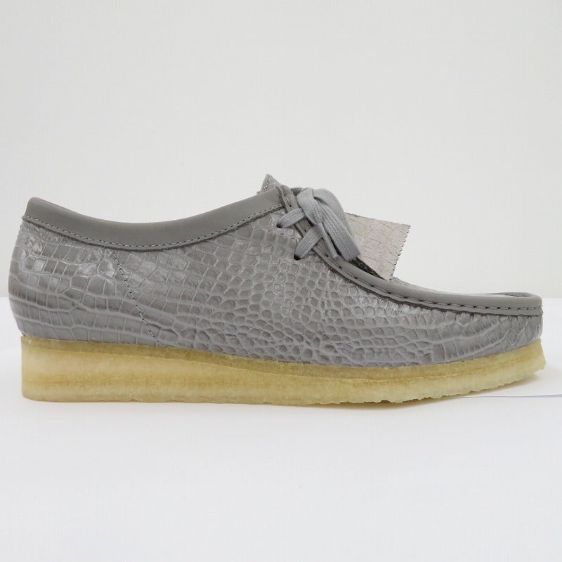 Clarks | クラークス Wallabee Grey Croc その他靴 26176573 7085 レザーシューズ グレー 26.5cm【瀬戸大橋店】