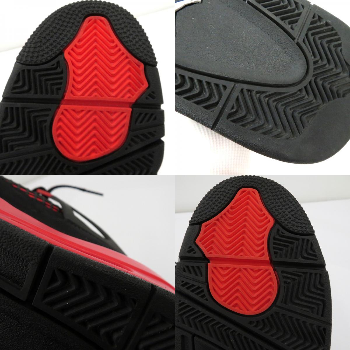 NIKE | ナイキ AJ4 'Red Thunder/Crimson' スニーカー CT8527-016 エアジョーダン ブラック 26.5cm【瀬戸大橋店】