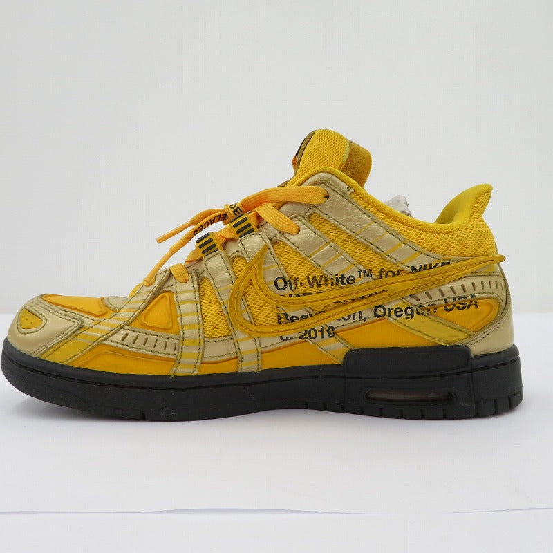 NIKE | ナイキ ×Off-White Air Rubber Dunk スニーカー CU6015-700 ダンク イエロー 26.5cm【瀬戸大橋店】