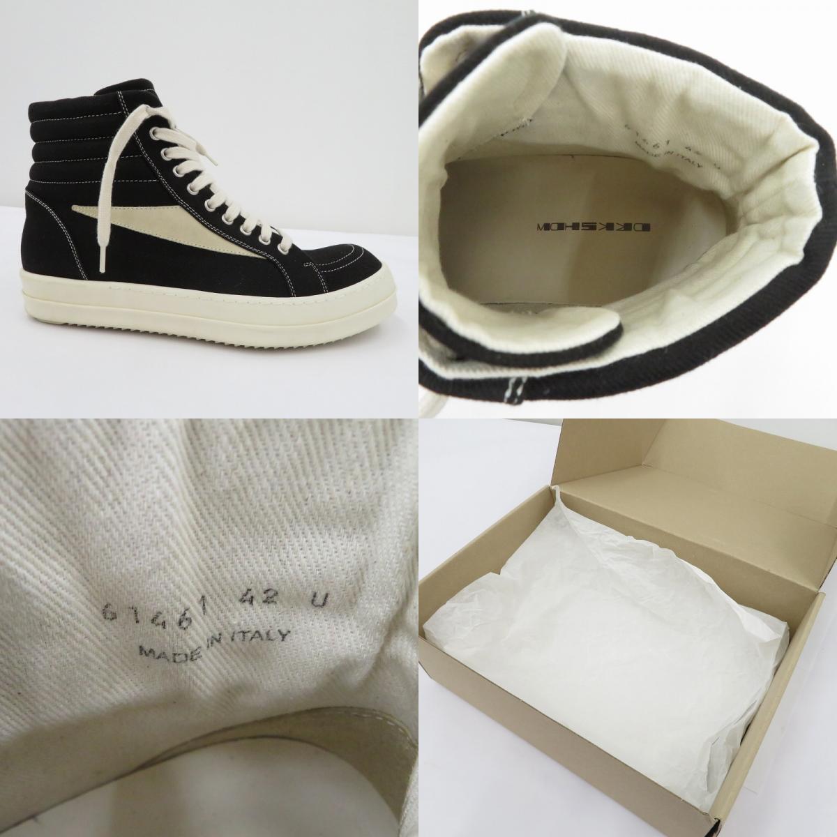 Rick Owens | リックオウエンス DRKSHDW VINTAGE HIGH SNEAKS スニーカー DU02D2810 DOLVS ブラック 27cm【瀬戸大橋店】