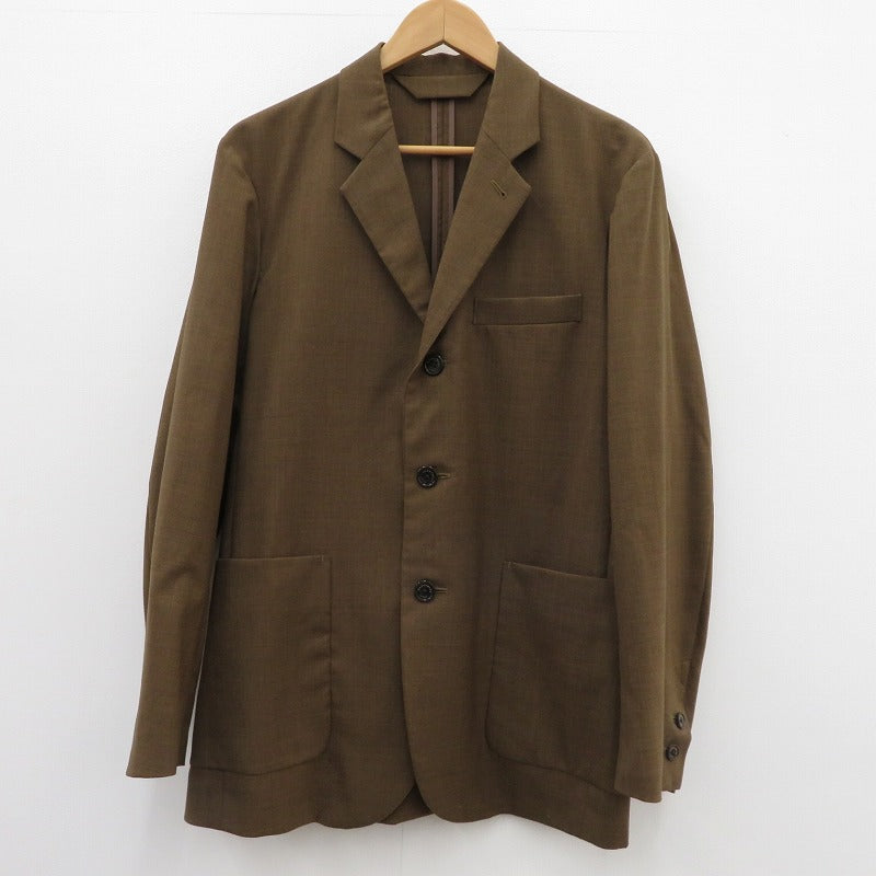 markaware | マーカウェア SUCK COAT ORGANIC WOOL TROPICAL テーラードジャケット A21A-03JK01C ブラウン サイズ：1【瀬戸大橋店】