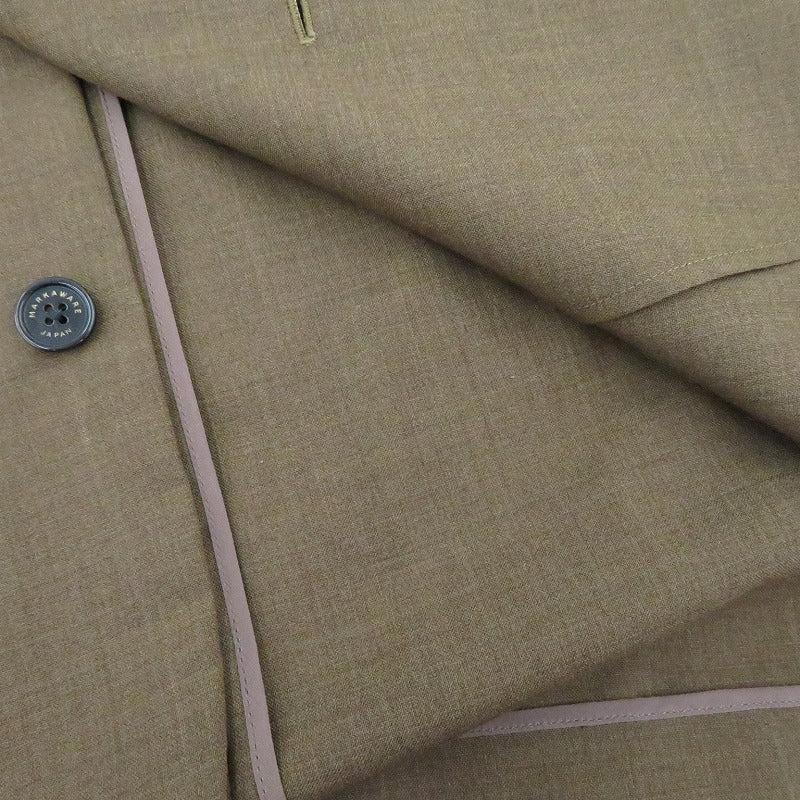 markaware | マーカウェア SUCK COAT ORGANIC WOOL TROPICAL テーラードジャケット A21A-03JK01C ブラウン サイズ：1【瀬戸大橋店】